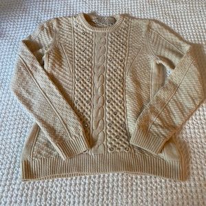 Lela Rose Embellished Irish Sweater M
